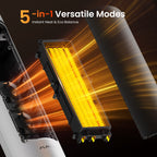 FLANUR Space Heaters for Indoor Use Large Room, 1500W Portable Space Heater with Remote, for Bedroom, Office (White, 1Pack)